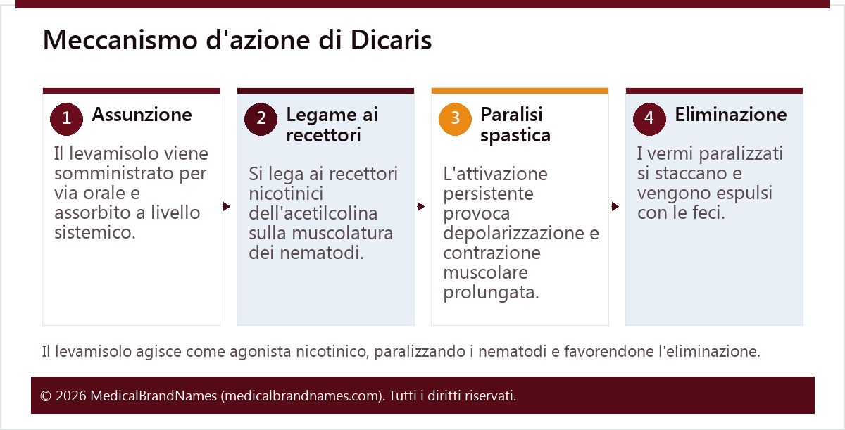 Meccanismo d'azione di Dicaris