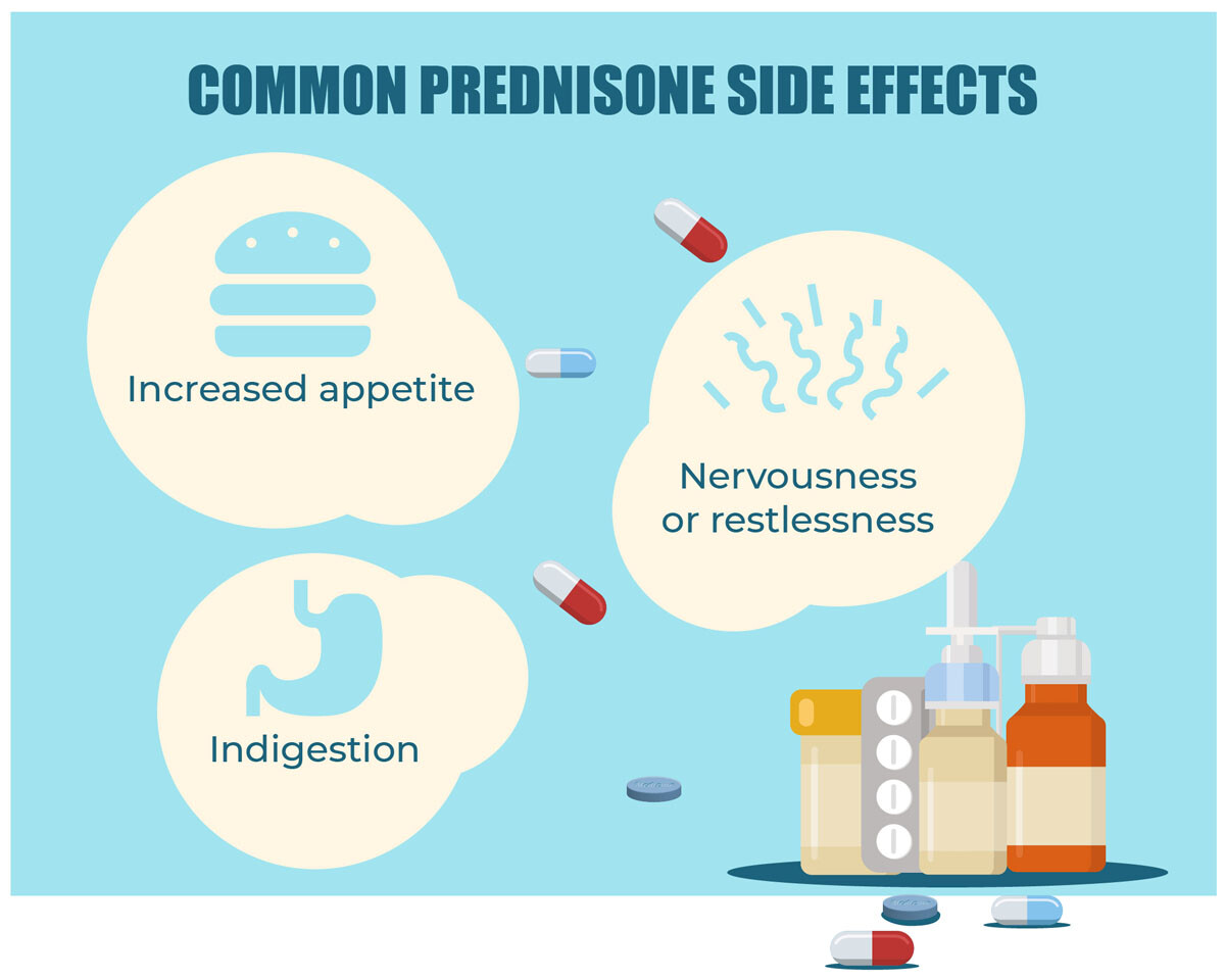 Common prednisone side effects